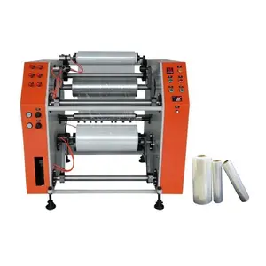 High Quality Electric Automatic Stretch Film Slitter Rewinder Machine