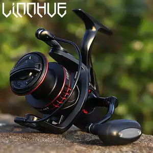 LINNHUE Small Long Shoot 2800-7800 Spinning Reel 6BB All Metal 12kg Max Drag Reel Fishing Saltwater olymp Fishing Reel