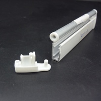 Tubo inferior de aleación de aluminio para persiana enrollable, componentes de alta calidad para persiana enrollable RBT29-1-AP, accesorios para ventana