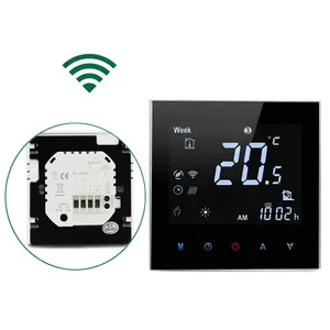 Smart Home Thermostat TUYA APP Work With Alexa Google Home WF02 Wifi Boiler Heating Thermostat For Floor System