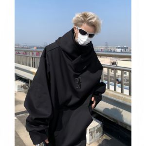 <span class=keywords><strong>Sweat</strong></span> à <span class=keywords><strong>capuche</strong></span> extra-large avec épaules tombantes, <span class=keywords><strong>sweat</strong></span> à <span class=keywords><strong>capuche</strong></span> fonctionnel robuste pour homme pour l'hiver - Product Image 3