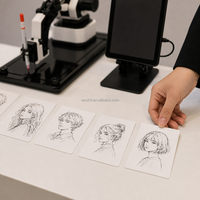 Robot de dessin DexArm pour service à valeur ajoutée en studio photo, artiste robotique dessinant des portraits en ligne à partir de photos numériques