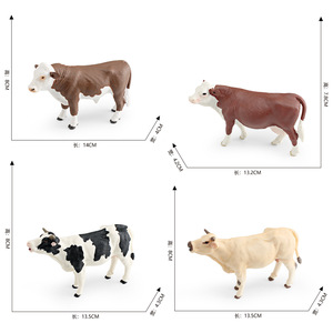 Lewu โมเดลวัวจำลองฟาร์มสัตว์ flevich Bull charolai ปศุสัตว์ของตกแต่งฟาร์มปศุสัตว์ - Product Image 5