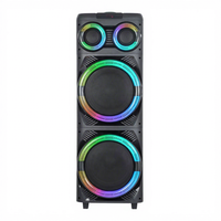 CSN-L7 Prix de gros direct usine Enceinte de fête double 12 pouces 100W avec anneau lumineux RGB TWS Prise en charge OEM ODM USB TF AUX
