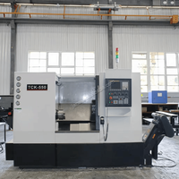TCK50 CNC Tour Machine Slant Bed Cnc Metal Processional avec Rail Incliné Système Siemens