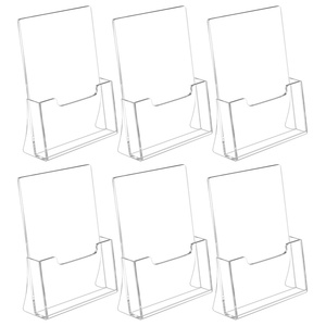 Duy nhất Túi <span class=keywords><strong>Acrylic</strong></span> Brochure hiển thị đứng 4x7 5x8 8.5x11 inch rõ ràng <span class=keywords><strong>Acrylic</strong></span> tài liệu chủ - Product Image 4