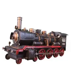 Vapor vintage decoração criativa Handmade ferro locomotiva Prático presente ferro forjado casa decoração modelo