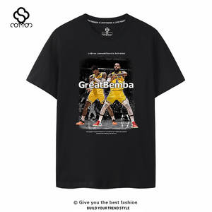 Camiseta de Estilo Americano para Hombre, Corte Regular, con Letras, Estrellas del Baloncesto, Rose, Morant, Curry, Paul George, Westbrook, Informal, Corta - Product Image 2