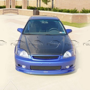 Cubierta de Capó de Motor de Fibra de Carbono Tipo ZERO para Honda Civic EK 6TH Type R Si Upgrade, 1998-2000 - Product Image 4