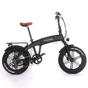 Ebike 48V 500W yağ lastik elektrikli bisiklet katlanır elektrikli bisiklet