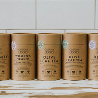 Boîte cylindrique en carton personnalisée avec logo, tube en papier kraft biodégradable pour l'emballage de thé en vrac et de grains de café