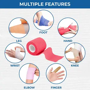 Factory Directly Sale Self-Adhesive Non Woven Cohesive Bandage Elastic Bandage For Skin Care
