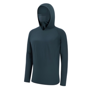 Vêtements de pêche personnalisés, sweat à capuche anti-UV UPF50, léger, respirant, protection solaire, pour hommes - Product Image 3
