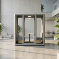 UNIBOOTH Cabine insonorisée en aluminium personnalisée 33 dB, ignifuge ISO 23351, montage rapide, silencieuse, pour bureau à domicile, prête à être expédiée