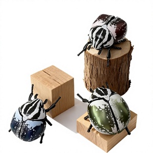 Giocattolo Insetto a Meccanismo a Molla con Articolazioni Mobili, Modello Realistico di <span class=keywords><strong>Scarabeo</strong></span> e <span class=keywords><strong>Scarabeo</strong></span> Rinoceronte, Giocattolo a Torsione per Bambini e Ragazzi - Product Image 1