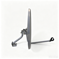 Antena Parabólica Banda KU de 60cm con Soporte de Pared para TV Satelital