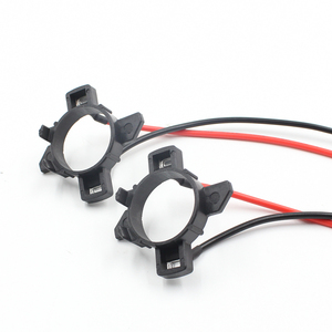 FSYLX H7 LED ไฟหน้าหลอดไฟอะแดปเตอร์คลิปยึดสำหรับโฟล์คสวาเก้น แคดดี้ โอเปิ้ล แอสตร้า จีพลาสติก ABS ยางสีดำ - Product Image 3
