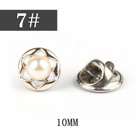 Bouton de broche Anti-nu, 1 pièce, sur mesure, pas de couture, bouton de perle populaire