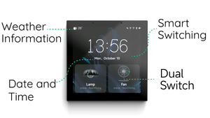 For Tuya 4\&quot; Smart Home Touch Screen <strong>Control</strong> Panel <strong>Display</strong> Wall <strong>Switch</strong> 3-Way Home Automation Dashboard Max. 220V Wi-Fi Connected - Product Image 3