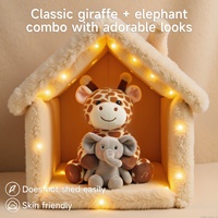 Jouet en peluche interactif super doux pour enfants Tumama, adorable girafe chantante musicale, jouet en peluche pour bébé de 3 ans