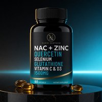 Capsules molles de NAC Zinc, Quercétine, Sélénium, Glutathion, Vitamine C et D3 – Antioxydant pour adultes – Marque privée OEM ODM