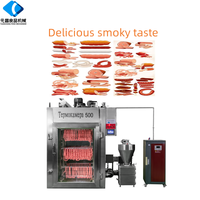 Nouvelle Machine à Fumer Industrielle 2025 pour Saucisses, Fumoir Commercial Électrique pour Viande, Poulet, Bœuf, Four de Fumage en Acier Inoxydable 304, 500 kg