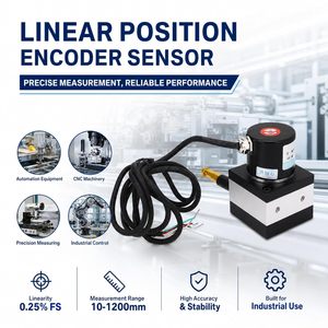 BONKZEBU Linear <b>String</b> Pot Encoder 100mm DC Wire Leads Compact Mechanical Encoder For Cylinder Testing - Product Image 3
