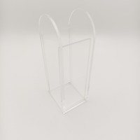 Table de centre pour plantes hydroponiques en acrylique transparent poli, forme géométrique personnalisée ODM, légère, moderne et élégante, pour la maison