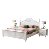 Ensemble de chambre à coucher princesse peinte moderne et brillante Ensembles de meubles pour enfants Lit pour fille