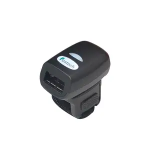 Lector de código de barras de huellas dactilares Bluetooth inalámbrico portátil y de alta calidad para Smartphone/PC/PDA 1D 2DQR escáner de código FS03