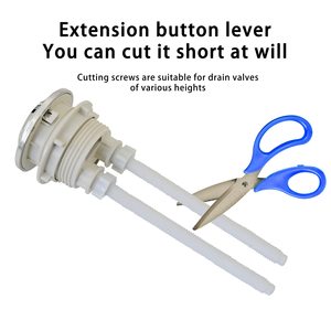 Botón Universal de Descarga para Inodoro de 38mm, Botón de Cisterna de Doble Descarga, Reemplazo con Altura Ajustable, Cromado, de Empuje Superior, 1 Unidad - Product Image 6