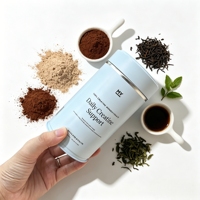 Boîte à thé en métal de luxe gaufrée à double couvercle, 40g 100g, pour matcha blanc premium, avec couvercle coulissant, également idéale pour le café et les poudres.