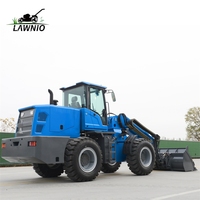 Conforme aux normes internationales Chargeur télescopique LAWNIO Système de freinage pneumatique et direction flexible pour chargeur diesel de construction