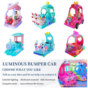 Outdoor Indoor Happy <span class=keywords><strong>Car</strong></span> può ospitare due persone simulate di guida di auto per bambini luna Park giro elettrico principessa paraurti auto - Product Image 2