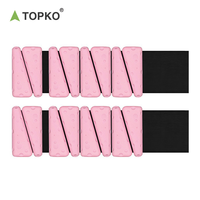 Bracelet lesté triangulaire réglable en silicone TOPKO avec fermeture auto-agrippante pour le yoga, la remise en forme et l'exercice