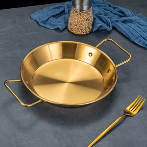 <span class=keywords><strong>Paella</strong></span> dorada, olla de arroz y marisco español, plato de <span class=keywords><strong>Pasta</strong></span> para ensalada, sartén para Wok, plato de pollo frito coreano, utensilios de cocina horneados con queso, olla caliente - Product Image 5