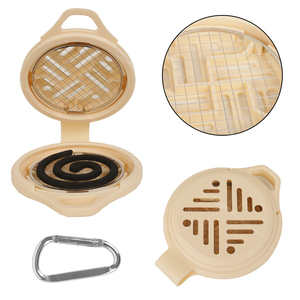 Soporte Portátil de Silicona para Espirales Antimosquitos para Patio, Terraza, Camping, Senderismo y Uso en Exteriores - Quemador de Incienso y Espirales Antimosquitos - Product Image 3
