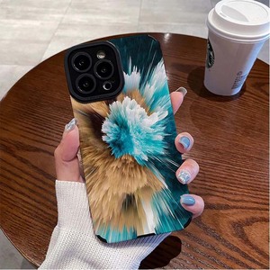 เคสโทรศัพท์มือถือหนังเทียม TPU ลายดอกไม้น้ำแข็งที่สวยงามสำหรับ <span class=keywords><strong>iPhone</strong></span> 8 x XR XS 11 12 13 14 15 16 17 PRO MAX - Product Image 1