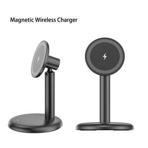 Base de Carga Inalámbrica Rápida Qi2 de 15W para Escritorio, Soporte Magnético para Teléfono con Cargador Inalámbrico para iPhone 17 16 15 14 13 12 - Product Image 1