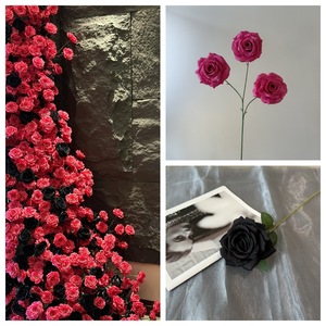 Cascata di rose artificiali in seta <span class=keywords><strong>Floyd</strong></span> Rose, per allestimenti di centri commerciali, parete floreale di tendenza per matrimoni - Product Image 3
