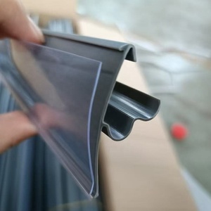 Tùy chỉnh đầy màu sắc Dải nhãn Kệ | hiển thị thẻ giá <span class=keywords><strong>PVC</strong></span> cho các cửa hàng bán lẻ, siêu thị và cửa hàng - Product Image 3