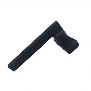 Manija de Cerradura Moderna de Aleación de Aluminio Negra para Ventanas y Puertas, Accesorios de Ferretería, Personalizable para Proyectos, Directo de Fábrica - Product Image 2