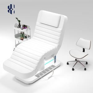 Neue Weiße Fußgesteuerte Elektrische Kosmetikliege mit 3 Motoren, Massageliege mit Stuhlfunktion und anpassbarer Farbe, Gesichtsbehandlungsliege - Product Image 5