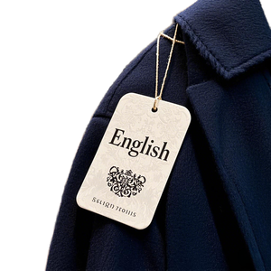 Customized garment hang <b>tags</b>, personalized logo double-sided full-color printed cardboard hang <b>tags</b>, suitable for wholesale clot - Product Image 1