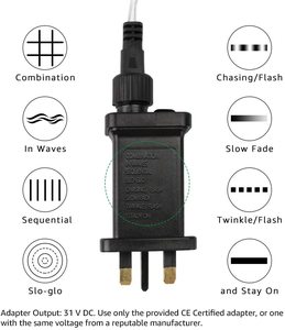 Guirnalda de Luces <span class=keywords><strong>LED</strong></span> de Cortina de Hadas de 3x3m, <span class=keywords><strong>300</strong></span> <span class=keywords><strong>LED</strong></span>, Enchufe para EE. UU., Reino Unido, Australia y UE, 29V, Bajo Voltaje, 8 Modos, Decoración de Interiores y Exteriores para Dormitorio - Product Image 6