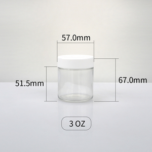 Wholesale <b>Empty</b> Plastic PET Cream <b>Jar</b> for Body Scrub Smell Proof Air Tight Face Cream CR Glass <b>Jar</b> Lotion Glass <b>Jar</b> - Product Image 4