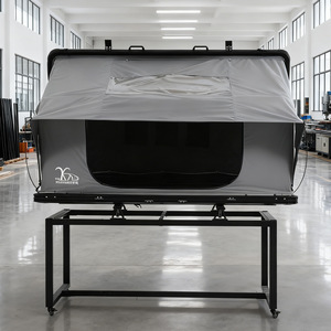 Carpa de Techo para Auto, Carcasa Rígida de Aleación de Aluminio, Plegable, Impermeable, Resistente al Viento, para Tres Estaciones, Una Habitación, Tela Oxford, Tipo Extendido - Product Image 3