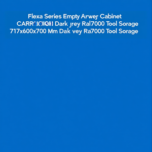 Fami Flexa Series Empty <b>Drawer</b> Cabinet 717x600x700 Mm Dark Grey Ral7000 <b>Tool</b> Storage - Product Image 3