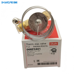 วาล์วควบคุมการขยายตัวแบบเทอร์โมสแตติกของ Danfoss รุ่น <span class=keywords><strong>TS2</strong></span> ซีรีส์ B  068Z3401 068Z3410 068Z3414 <span class=keywords><strong>TS2</strong></span> 068Z3416 068Z3420 -60 องศา R04A/R507 - Product Image 1