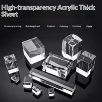 Panneau en plastique transparent en acrylique PMMA Plexiglas, haute transparence, plaque transmettant la lumière, fabrication sur mesure DIY, fabrication chinoise